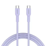 Canyon OnWire CCAP60CL fialová / Nabíjací kábel / USB-C - USB-C / opletený / 60W PD / 480 Mbps / 1 m (CND-CCAP60AB10PU)
