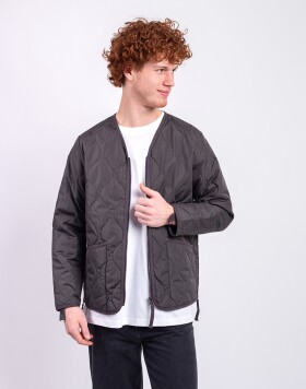 Taion Unisex Military W-Zip V-Neck Down Jacket CHARCOAL M