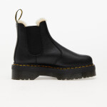 Tenisky Dr. Martens 2976 Quad Fur Lined Platform Chelsea Boots Black Pisa EUR 40