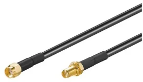 MicroConnect WLAN anténny kábel kábel SMA reverse konektor - SMA jack 1m čierna (51675)