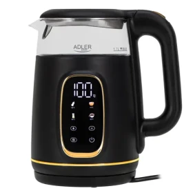 Adler AD 1305 čierno-zlatá / Rýchlovarná kanvica / 2200 W / 1.7 L / sklo (AD 1305 BG)