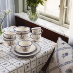 Strömshaga Miska Esther Wildflower Blue Ø 18 cm