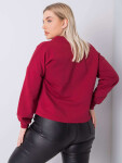 Obyčejná hnědá mikina plus size 2XL