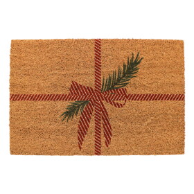 Bella Rose Vianočná rohožka z kokosových vlákien Darček s mašľou