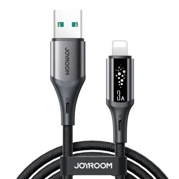 Joyroom S-A60 StarTalk Nabíjací kábel USB-A (M) - Lightning (M) 3A 1.2m čierna (6956116762360)