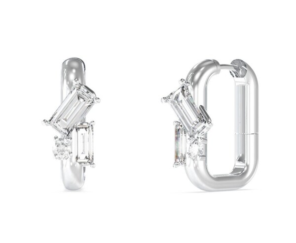 Guess Trblietavé oválne náušnice z ocele Chandelier JUBE05361JWRHT/U