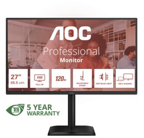 AOC AOC 27E4CV monitor komputerowy 68,6 cm (27") 1920 x 1080 px Full HD LED Čierny