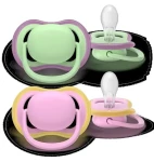 Philips AVENT SCF087/12 ružová/zelená, dievča / Cumlík / 6-18 m / 2 ks