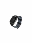 Uniq Linus Airosoft Silicone remienok pre Apple Watch 41 amp; 40 amp; 38mm - MIDNIGHT BLACK (čierna) (8886463680865)