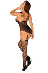 Zvodné body G325 bodystocking - Obsessive S/M/L černá