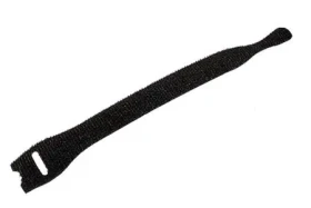 Velcro sťahovacia páska čierna / Sťahovacia páska / suchý zips / 20 mm / 15 cm / 100 ks / samozhášacia (VEL-OW64428)