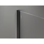 MEXEN/S - Kyoto-X Sprchová zástena WALK-IN 50 x 200, grafit 10 mm, čierna 800-050-101-70-40-X