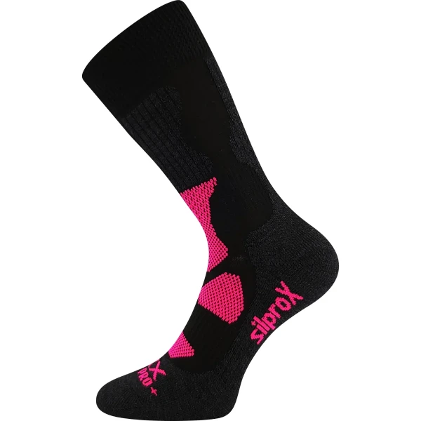 VOXX Etrex ponožky čierno-ružové 1 pár 35-38 118227