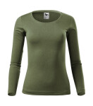 Fit-T LS tričko pre ženy khaki M