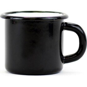 Belis Smaltovaný hrnček 8 cm/0,35 l čierny/biely, vyrobené pre BELIS/SFINX - Belis - Belis