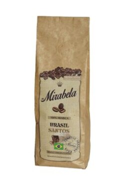 Mirabela Brasil Santos 100% Arabika 225 g / Zrnková káva / 100% Arabica / dopredaj (8595631700549)