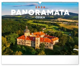 NOTIQUE Nástenný kalendár Panoramata Česka 2026, 48 x 33 cm (PGN-35280-L)