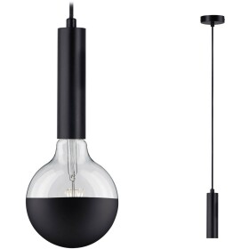 Paulmann 79757 závesné svietidlo E27 čierna; 79757