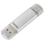 HAMA C-Laeta 16 GB strieborná / Flash disk / USB-A USB-C 3.1 / čítanie: až 70 MB/s (124161)
