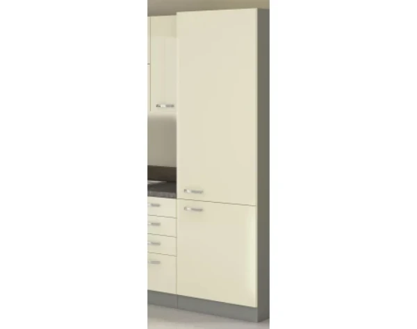 Vysoká kuchynská skriňa Karmen 40DK, 40 cm, šedá/krémová%