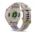 IFIT ICON Garmin Forerunner® 970 Soft Gold Titanium with French Grey Case and French Grey/Translucent Indigo Band
