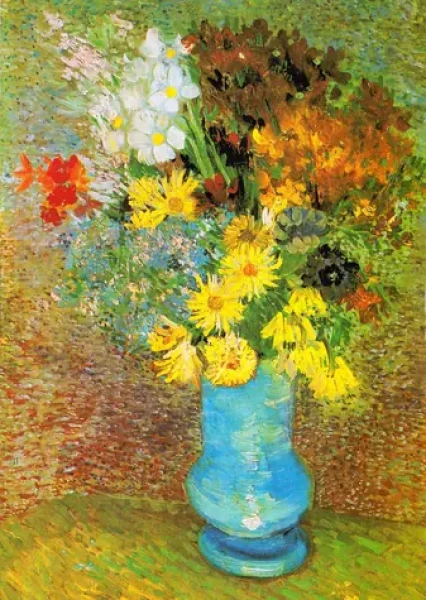 ENJOY Puzzle Vincent Van Gogh: Váza so sedmokráskami a sasankami