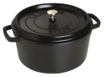 Staub Kastról La Cocotte okrúhly 28 cm čierna / liatina (1003207)