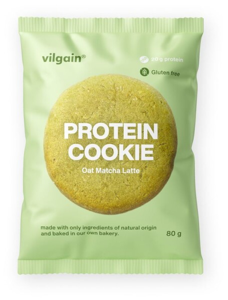 Vilgain Protein Cookie – matcha latté s ovsenými vločkami 80 g