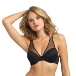 Vystužená podprsenka s kosticami DIM GENEROUS INVISIBLE Underwire PADDED BRA - DIM - čierna 90 C
