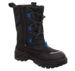 Chlapčenské zimné topánky barefit SNOW MAX Black/Blue Gore-Tex, Superfit , 1-002025-0000, čierna - 28