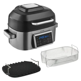 Sencor SBG 8900SS strieborná / Multifunkčný teplovzdušný gril / 1660W / 6L (8590669337774)