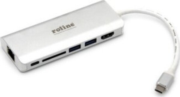 TRITON Stacja dokująca ROLINE USB typu C, HDMI 4K, USB 3.0 / USB 3.2 Gen 1, SD/MicroSD, Gigabit Ethernet