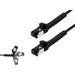 BKL Electronic 144015 RJ45 sieťové káble, prepojovacie káble CAT 8.1 U/FTP 5 m čierna 1 ks; 144015