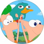 Jedlý papier Phineas a Ferb, 19,5 cm - Pictu Hap