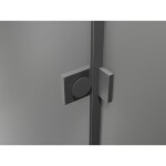 MEXEN/S - Lunar L sprchové dvere krídlové ľavé 145, transparent, grafit metal 834SL-145-050-95-00-L