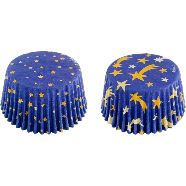 Košíčky na muffiny vianočná hviezdna obloha 50x32 mm - Decora - Decora