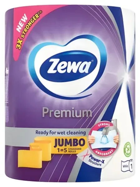 Zewa Papierové utierky Premium Jumbo / Papierové utierky / role / 230 útržkov (568885)