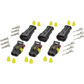 TE Connectivity sada konektorov Superseal AMP-Superseal 1.5mm Series Počet pólov 2 Raster (rozteč): 6 mm 30S003 1 sada; 30S003