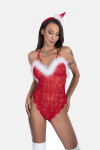 LivCo Corsetti Fashion Body Santas Lace Lady 90705 Red