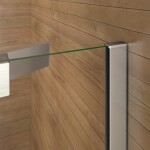 H K - Štvrťkruhový sprchovací kút HARMONY S4 90 cm s dvojdielnymi posuvnými dverami a sprchovou vaničkou z liateho mramoru SE-HARMONYS490 / ROCKY-90Q