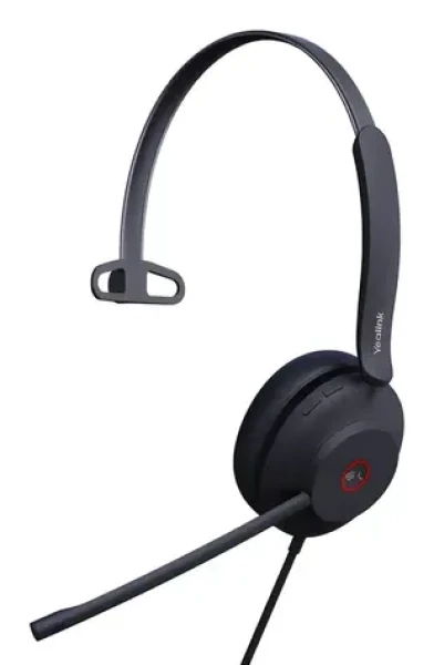 Yealink UH37 Mono (MS Teams) čierna (1308103) / Mono náhlavná súprava / mikrofón / USB-C USB-A / kábel 1,2 m (1308103)