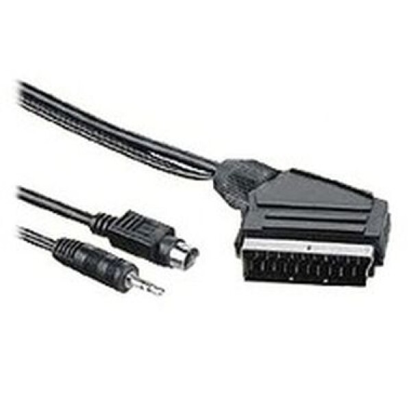 PremiumCord Kábel SCART-S-video+sjack3.55m+kondenz. (8592220007324)