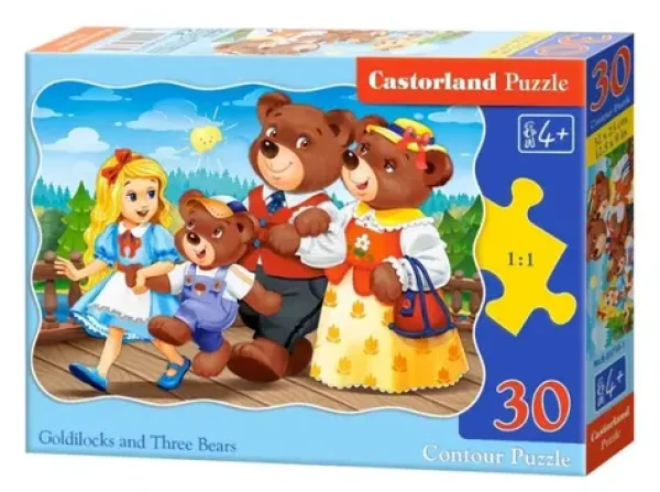 Castorland Mášenka a tri medvede /30 dielikov/ od 4 rokov