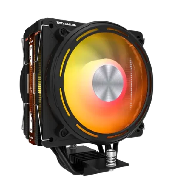 DarkFlash E400 PLUS čierna / Chladič CPU / 4× heatpipe / 2× 120 mm push-pull / ARGB / 235 W TDP / Intel + AMD (E400 PLUS Black)
