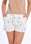 Dámske pyžamové šortky 609/15 cream - Cornette L