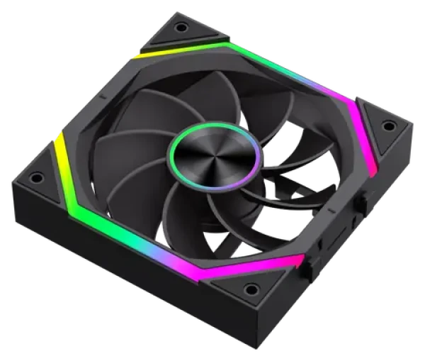 Gamemax FN12A-N2 WL R čierna / Ventilátor / 120 mm (FN12A-N2 WL-R)