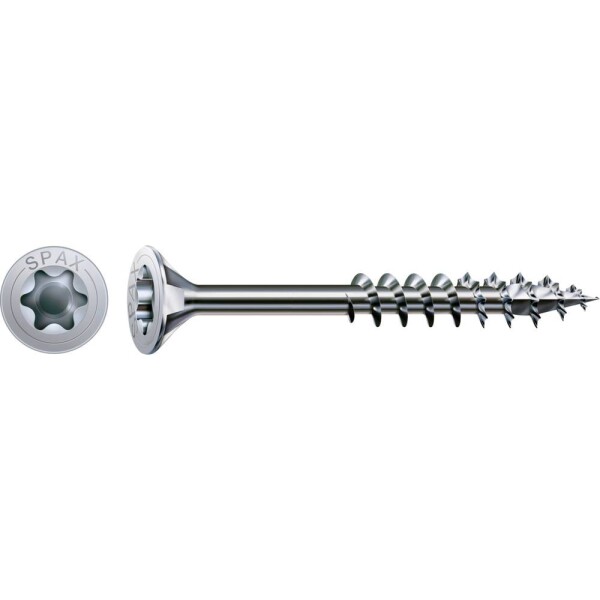 SPAX R 88091 Senkkopf/T-STAR TG 191010350303 skrutka do dreva 3.5 mm 30 mm Torx, vnútorná korunka šesťhranná ocel glavanizované zinkom 200 ks; 191010350303