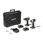 GRUNDER CD-B0A18+CW-B1218E / Sada aku náradia / 18V / Brushless / 2x 2Ah (SET CD-B0A18+CW-B1218E)