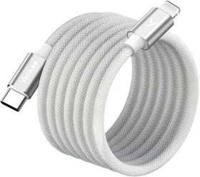 YENKEE YCU MAGNETIC 01 biela / Kábel USB-C/Lightning / MFi / 1,5 m / 480 Mb/s (37000585)