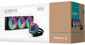 DEEPCOOL LE360 V2 čierna / AIO vodný chladič CPU / 3x 120 mm / 2100 RPM / 31,6 dB / ARGB (R-LE360-BKAMMC-G-2)